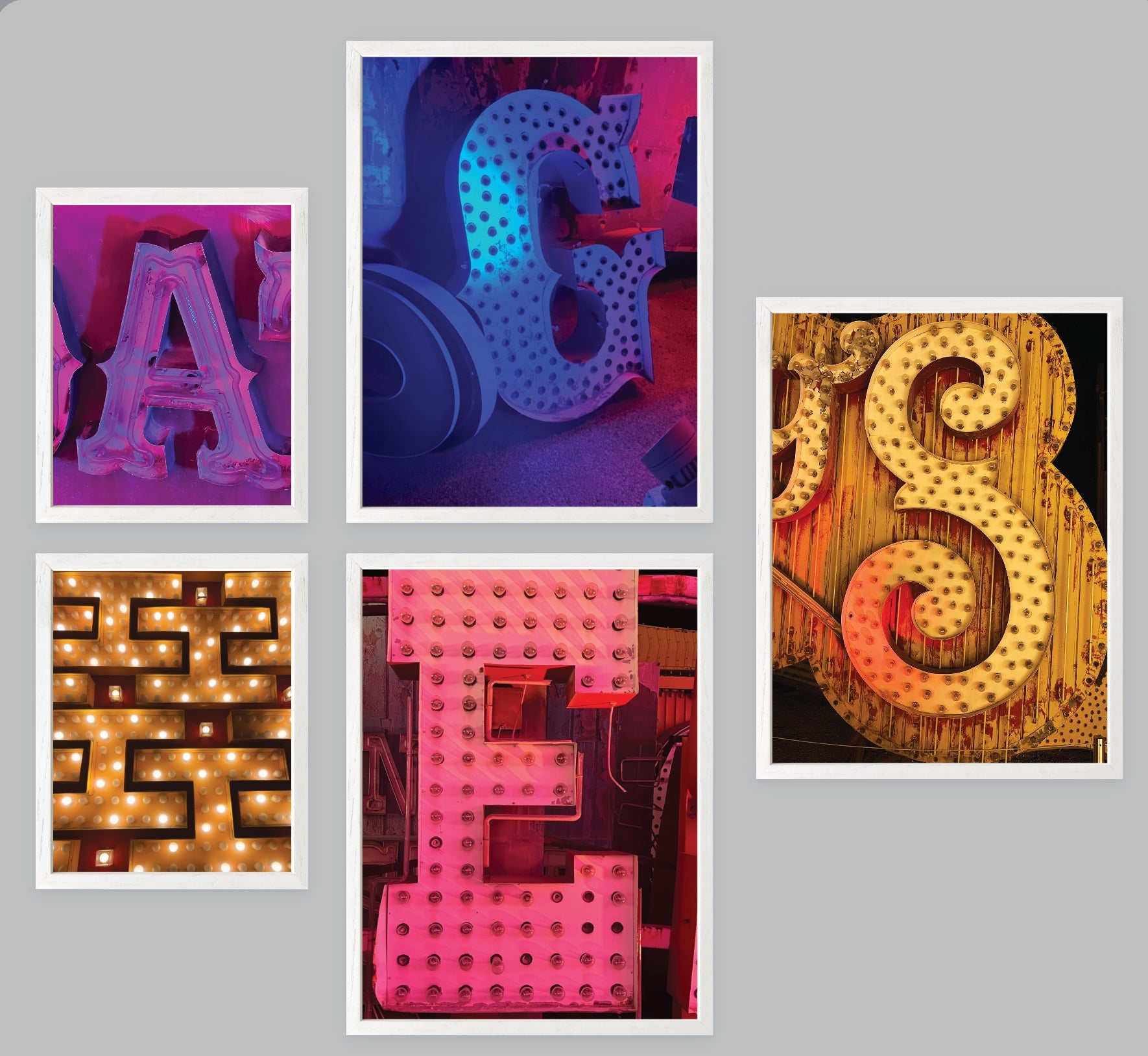 Nascent Neon: Color Gallery Wall