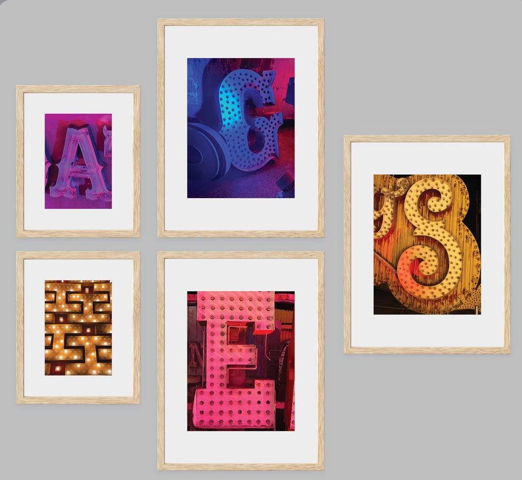 Nascent Neon: Color Gallery Wall