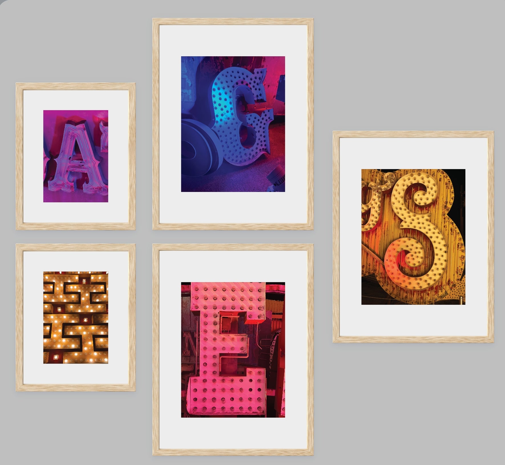 Nascent Neon: Color Gallery Wall